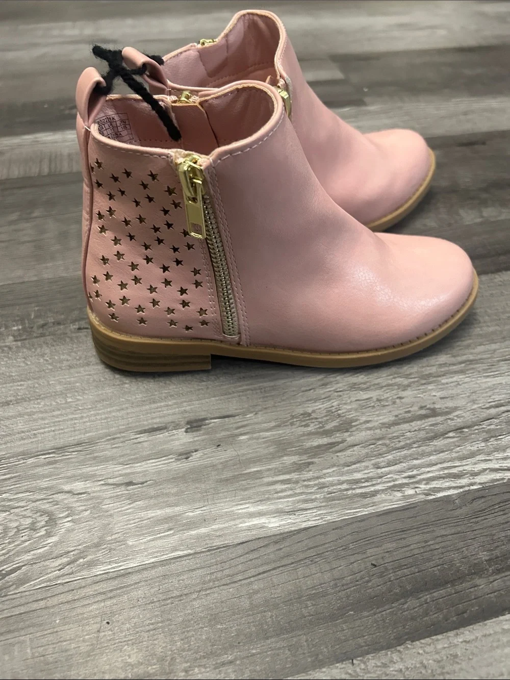Dream Pairs Pink Girls Ankle Boots with Side Zip